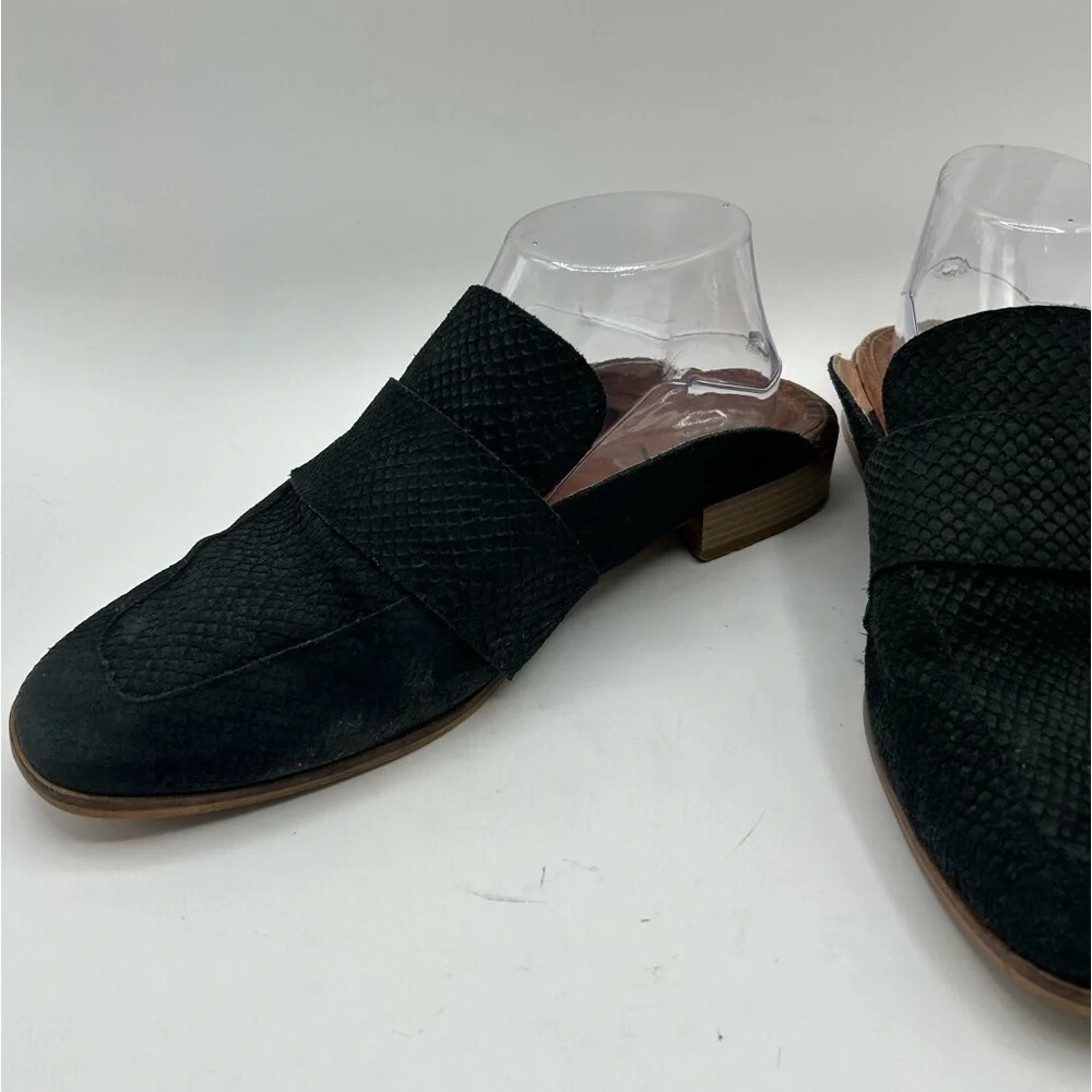 Free People AT EASE LOAFER IN BLACK Slip on Mule Leather Size 41.5 or US 10 1/2 - Picture 5 of 9